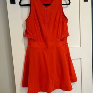 Athleta Mini short dress in Vibrant Orange
